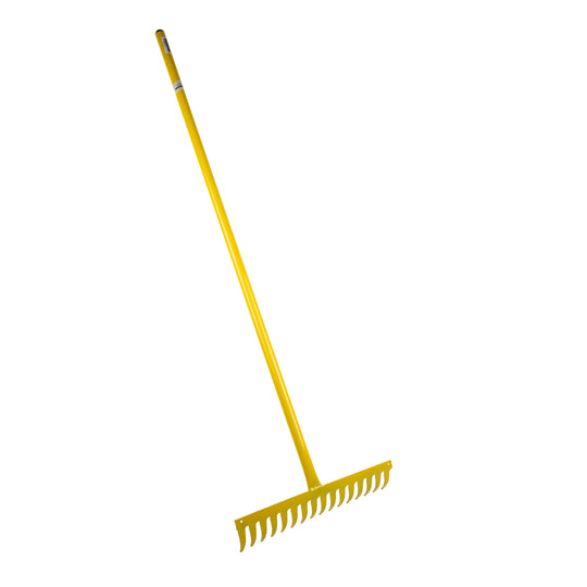 KAUFMANN GARDEN STEEL RAKE 16T YELLOW