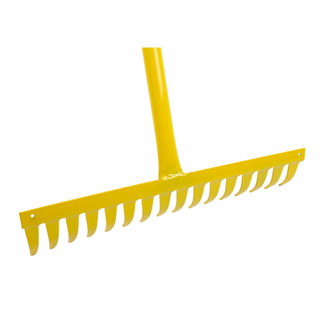 KAUFMANN GARDEN STEEL RAKE 16T YELLOW